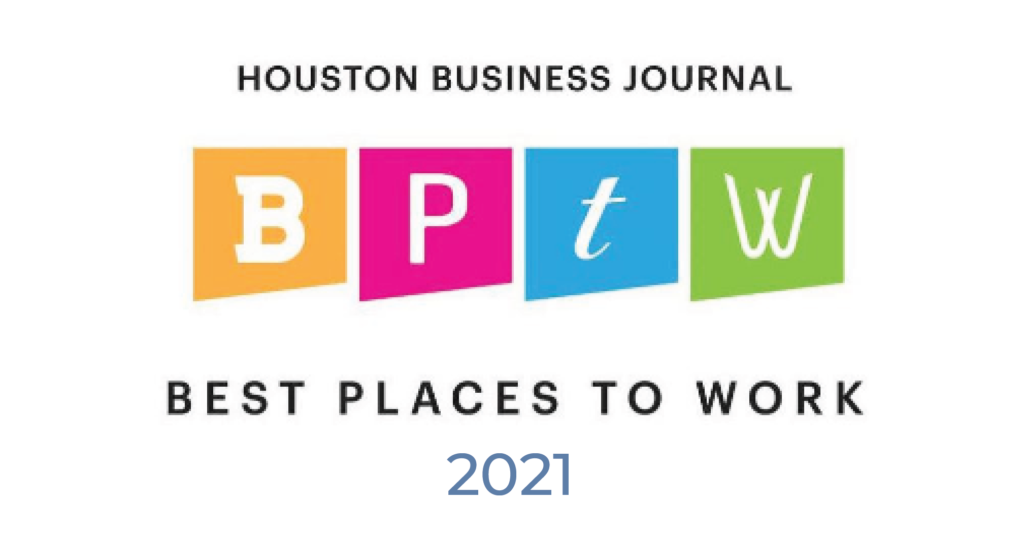 Houston Business Journal Best Places to Work - 2021